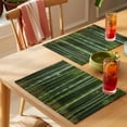 thumbnail image 4 of Green Plants Placemats Set of 4 Forest Natural Landscape Botanical Place Mats Indoor Wipeable Table Mats Washable Cloth Dining Table Placemats for Kitchen Holiday Party Home Decor 13x19 Inch, 4 of 9