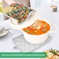 thumbnail image 3 of Yayeee Pot Holders Kitchen Heat Resistant with Pocket 7"x9.8" Cotton Oven Cooking Hot Pads, Floral Mushroom, 3 of 7