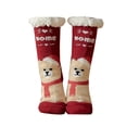 thumbnail image 5 of Sales Today Cute Ankle Crew Socks Under $5 GIJNRIUIUA Multicolor Crew Socks Women's Winter Soft Warm Fuzzy Fleece-Lined Grippers Slipper Socks No-Show Socks, 5 of 6
