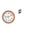 thumbnail image 1 of Reloj de pared,Reloj de pared con pájaro cantor Relojes de pared con pájaros,Servilletero de hierro,Servilletero con forma de pata,color negro,Dispensador de toallas de papel con estante para, 1 of 8