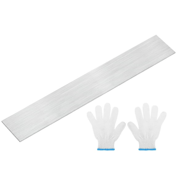 316L Stainless Steel Flat Bar 1/8" Thickness, 2" Width, 12" Length, Brushed Finish Trim Strips Sheet