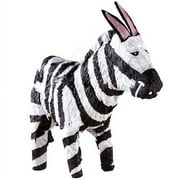 Zebra Pinata, Black & White, 21in x 16in