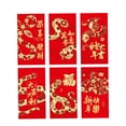 thumbnail image 2 of 6 sobres de Año Nuevo chino BLESIY paquete rojo decoración Hongbao 17 cm x 9 cm, 2 of 8