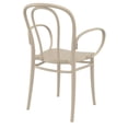 thumbnail image 5 of Compamia Victor XL Resin Outdoor Arm Chair Taupe, 5 of 5