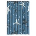 thumbnail image 1 of Cortina de Ducha ABPHQTO de Poliéster Impermeable con Ganchos y estrellas de mar 120x180 cm, 1 of 1
