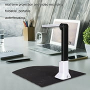 Portable Document Scanner, A4 USB Book Scanner with 8MP Document Camera for Teachers Online Teaching, Office, Learning, Smart OCR Scan Auto-Flatten & Deskew Compatible Windows