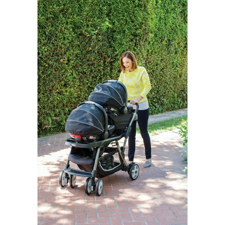 Graco Ready2Grow Click Connect LX Double Stroller, Gotham