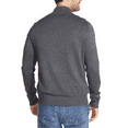 thumbnail image 2 of Puztloy Men’s Pullover Sweater Quarter Zip Slim Fit Lightweight Knitwear Mock Neck Long Sleeve Casual Knitted Polo Sweaters Gray, 2 of 6