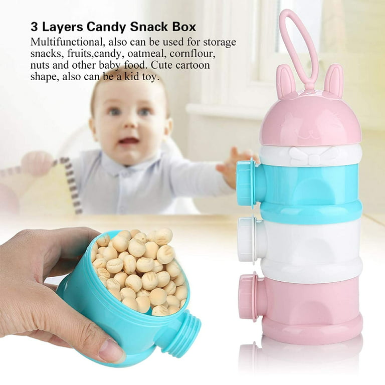 3 Layer Non-Spill Stackable Baby Food Storage Box Portable Infant