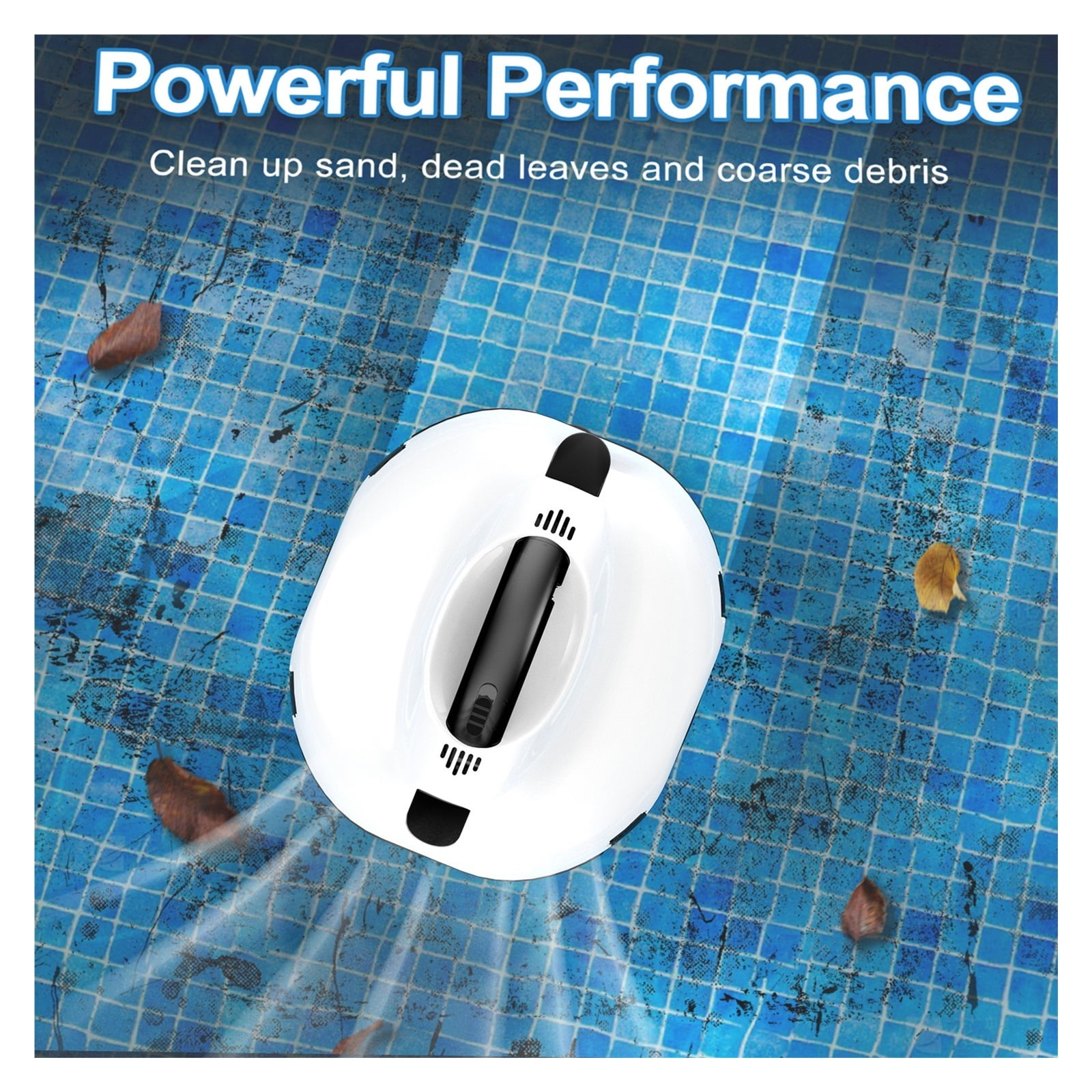 Full Automatic Robotic Pool Cleaner Self-Parking Cordless Pool Vacuum Cleaner Robot