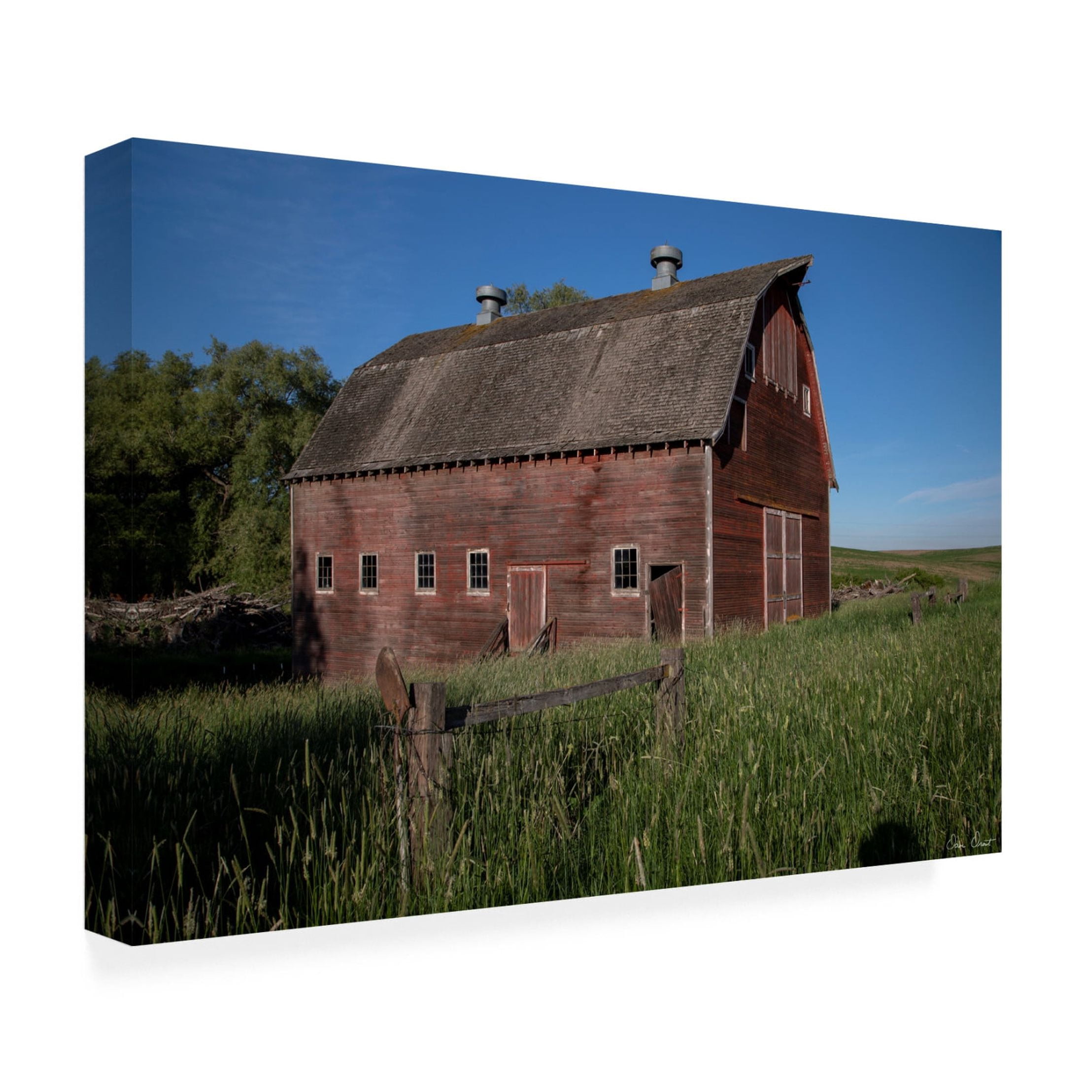 Trademark Fine Art David Drost  Rustic Palouse Barn II Canvas Wall Art
