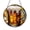 Acrylic 3.5 Inch, variant on Golden Ale Beer Mug Stained Glass Style Window Suncatcher, Decorative Bar Window Hanging Decor Ornament