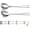 Silver, variant on Salad Server Set, Stainless Steel Salad Serving Set, Salad Servers, Salad Spoon, Salad Fork, Pack of 2 (Shiny Silver)