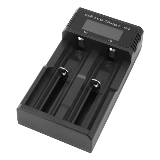 Cargador De Batería, Cargador De Batería De 2 Bahías, Protección Múltiple, Compacto, Tipo C, Carga USB Para Batería De Litio De 3,7 V, Batería Ni MH Ni Cd De 1,2 V