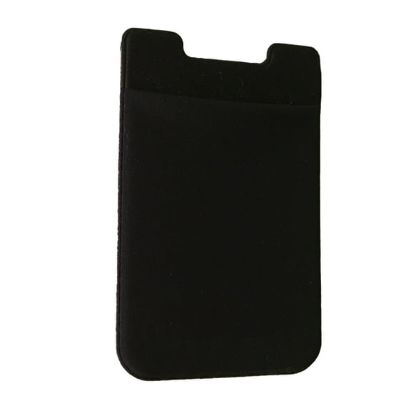 Grofry Phone Wallet Credit ID Card Holder Pocket Adhesive Sticker for Black