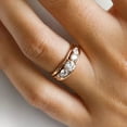 thumbnail image 3 of TAAPSEE JEWELS Wedding Engagement Ring 14k Yellow Gold Plated Round Cut Cubic Zirconia, 3 of 4