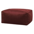 thumbnail image 1 of Gouchee Home Roll Velvet Masala – Pouf rectangulaire rembourré de billes de polystyrène et recouvert d'un velours luxueux – Coussin de sol léger pour salon, chambre à coucher ou bureau, 1 of 6