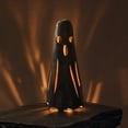 thumbnail image 6 of 8" Halloween Ghost Decorations Metal Candle Holder Tealight Holder Hollow up Decorative Candle Lanterns Farmhouse Tabletop Centerpieces Home Decor Mantel Shelf Displays, 6 of 7