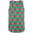 thumbnail image 2 of Mardi Gras Fleur De Lis All Over Mens Tank Top Multi 2XL, 2 of 2