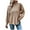 Khaki, variant on Lovskoo Sweaters for Women Casual Trendy Pullover Long Sleeve Round-Neck Knitted Sweater Tops Black