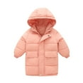 thumbnail image 2 of Esaierr Kids Toddler Winter Down Jacket Cotton Coat Mid Long Overcoat With Pocket down Jacket Baby Thickened down Outerwear, 2 of 6