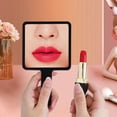 thumbnail image 3 of Four-Color Portable Handheld Makeup Mirror, Portable Gift Fashion Makeup Mirror - black, 3 of 5