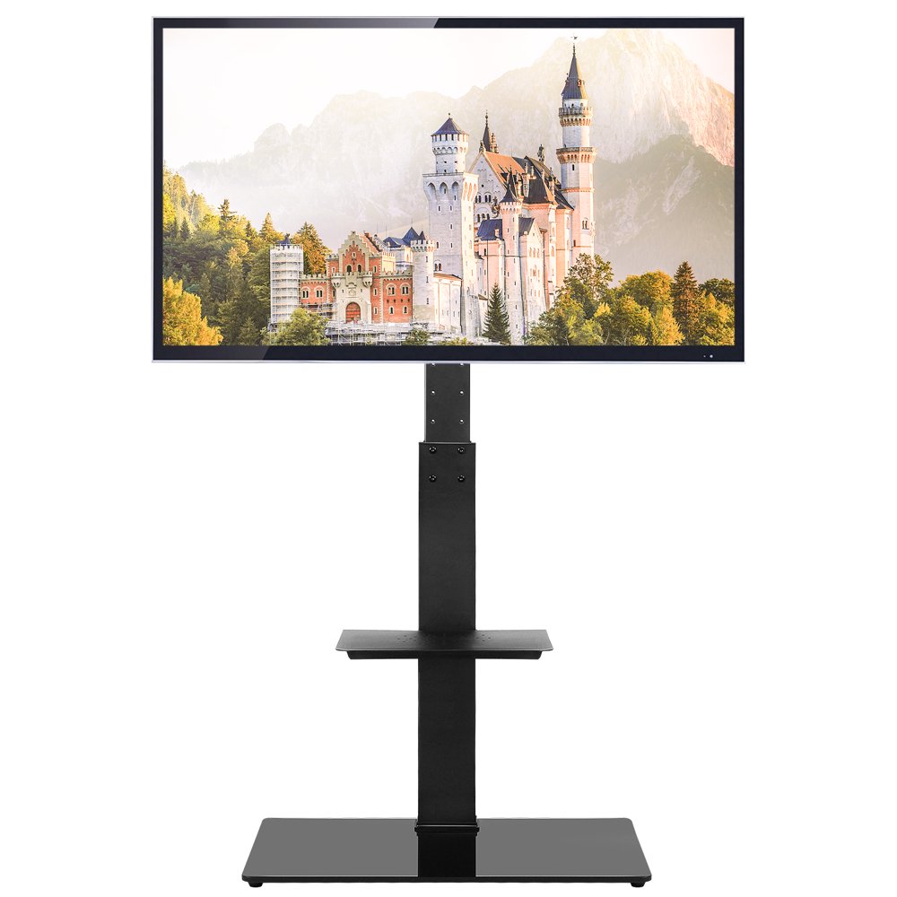 TVON Flat Panel Metal TV Stand for 32" to 65" TV Floor Media Stand