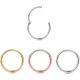 thumbnail image 1 of 3pcs 18g Hinged Clicker Nose Rings Hoop Surgical Steel Helix Cartilage Daith Tragus Sleeper Earrings Body Piercing Improved, 1 of 4