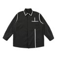 thumbnail image 4 of Afdoent Shirts For Men 2025 Male Spring Summer New Personality Color Patchwork Strip Design Trend Loose Shirt Vacation Shirt For Men, 4 of 4