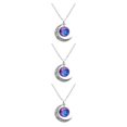 thumbnail image 2 of Sonducket Collar con colgantes en forma de luna para mujer, collares portátiles con cuello de aleación, cadena para novia, accesorios de Type1 NO1, 2 of 6