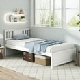 thumbnail image 1 of Gymax Twin Size Bed Frame w/ Headboard Wood Slat Support No Box Spring Needed, 1 of 10