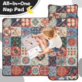 thumbnail image 4 of Pioneer Flower Floral Print Pattern Toddler Nap Mat for Teens Preschool Daycare, Teens Sleeping Mat Bag, Toddler Sleeping Bag with Pillow, 4 of 6