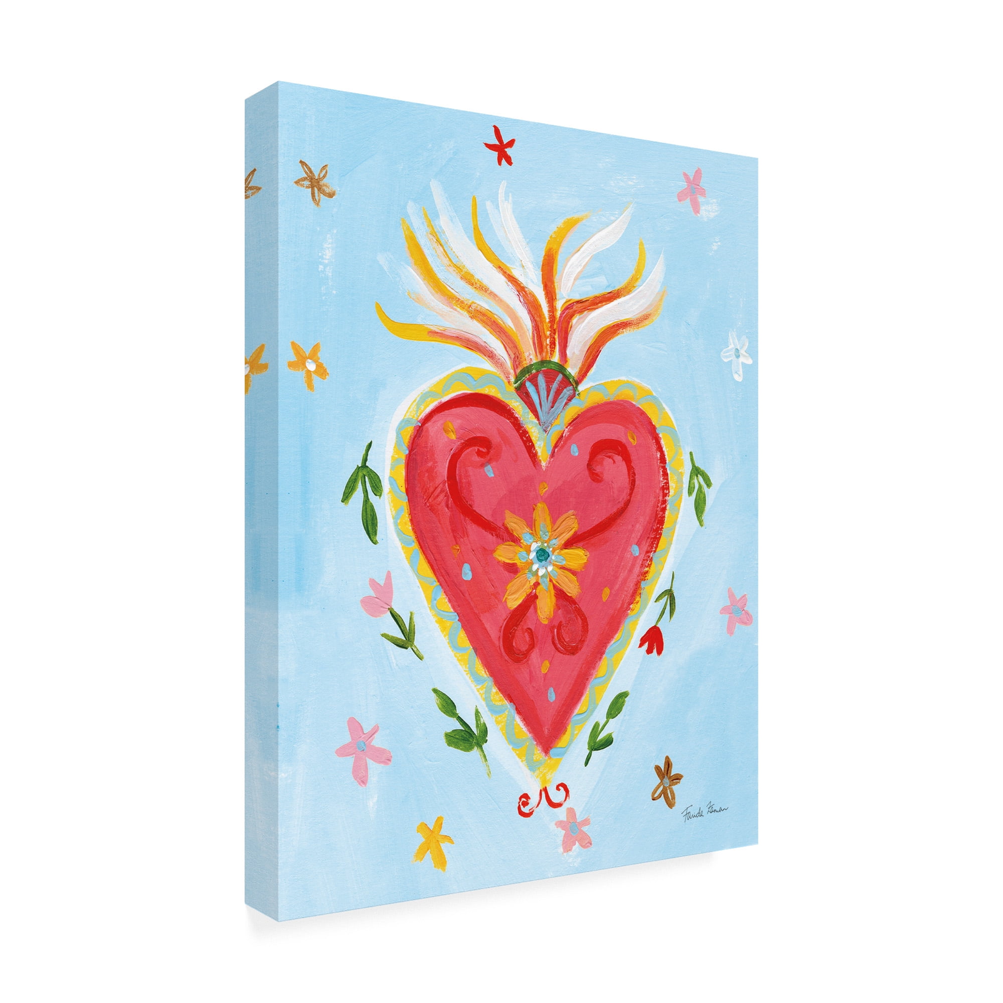 Trademark Fine Art 'Frida's Heart I' Canvas Art by Farida Zaman