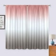 thumbnail image 3 of Ombre Blush Pink and Gray Curtains Rod Pocket 42W x 63L Inch Gradient Peach Pale Color for Women Baby Teen Girls Bedroom Decor Art Printed Living Room Window Drapes Treatment Fabric 2 Panels, 3 of 5