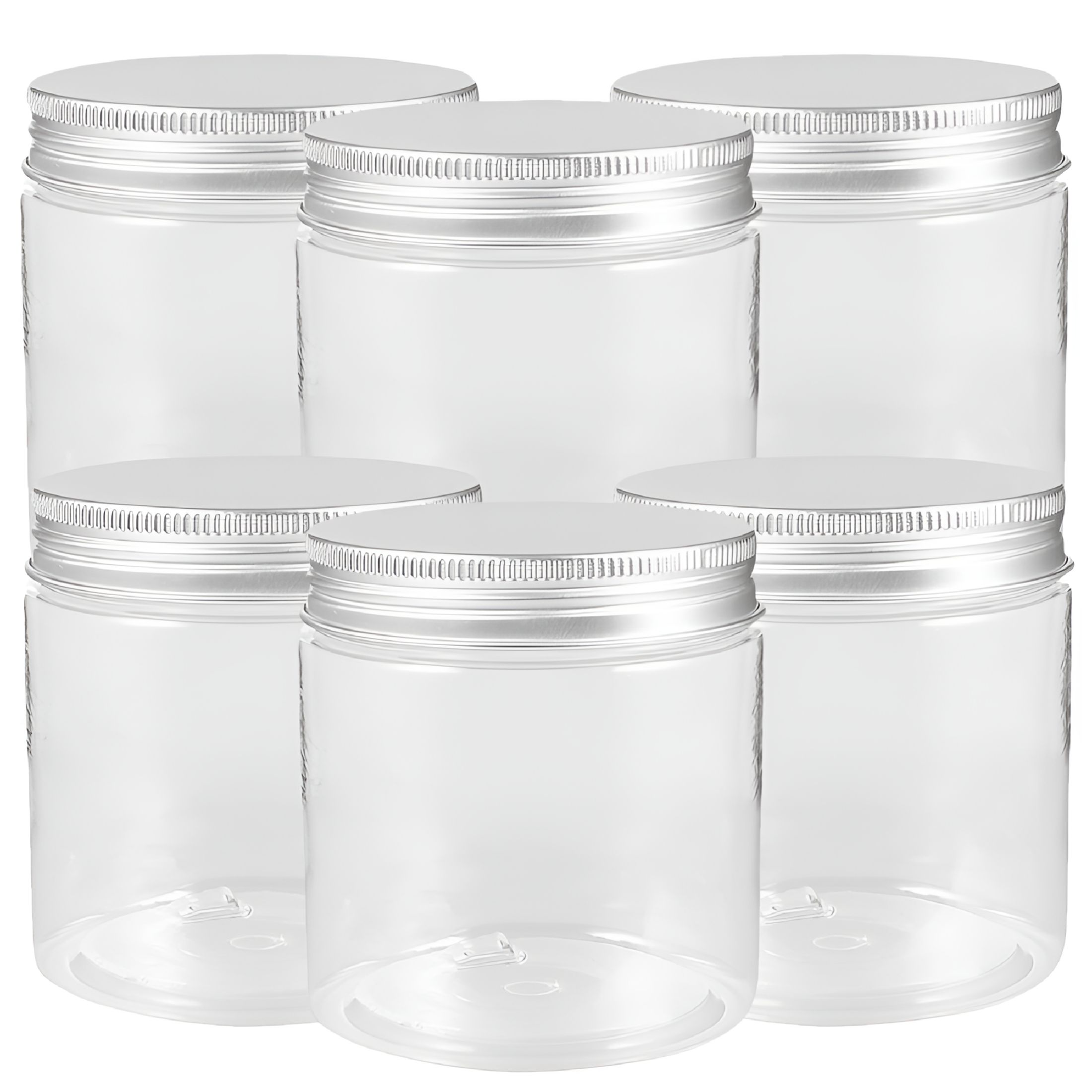 ACDANC 12 Pcs Aluminum Lid Jars Glass Jar with Lid Small Jar Fruit Jars Candle Jars Storage Jar