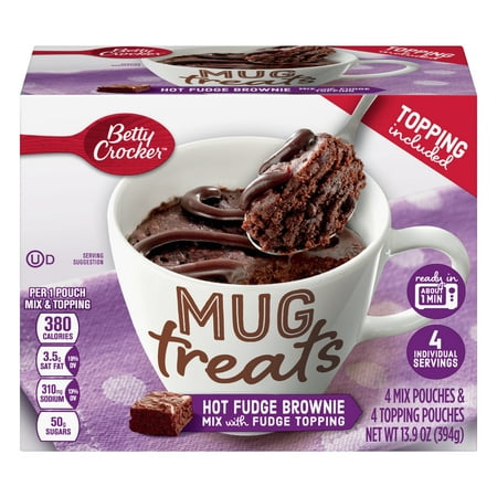 (6 Pack) Betty Crocker Mug Treats Hot Fudge Brownie