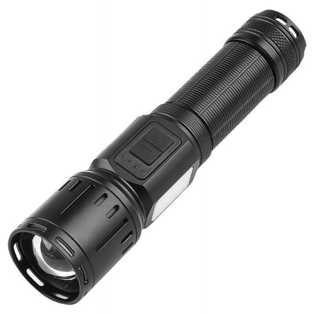 Linternas Recargables de Alto Lúmenes de Largo Alcance, Alta Potencia 100000 Lúmenes Linterna de Mano LED de Luz Alta, Luz de Flash USB Ultra Brillante de Largo Alcance, Larga Duración, para