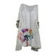 thumbnail image 1 of Vestido HUOGUO Vintage Floral Manga 3/4 para mujer, talla grande, 1 of 5