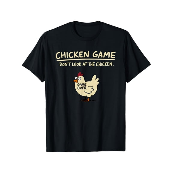 Funny Chicken Graphic T Shirt for Men Women, Cute Cartoon Farm Animal Humor Tee, Casual Short Sleeve Cotton Shirt for Everyday Wear