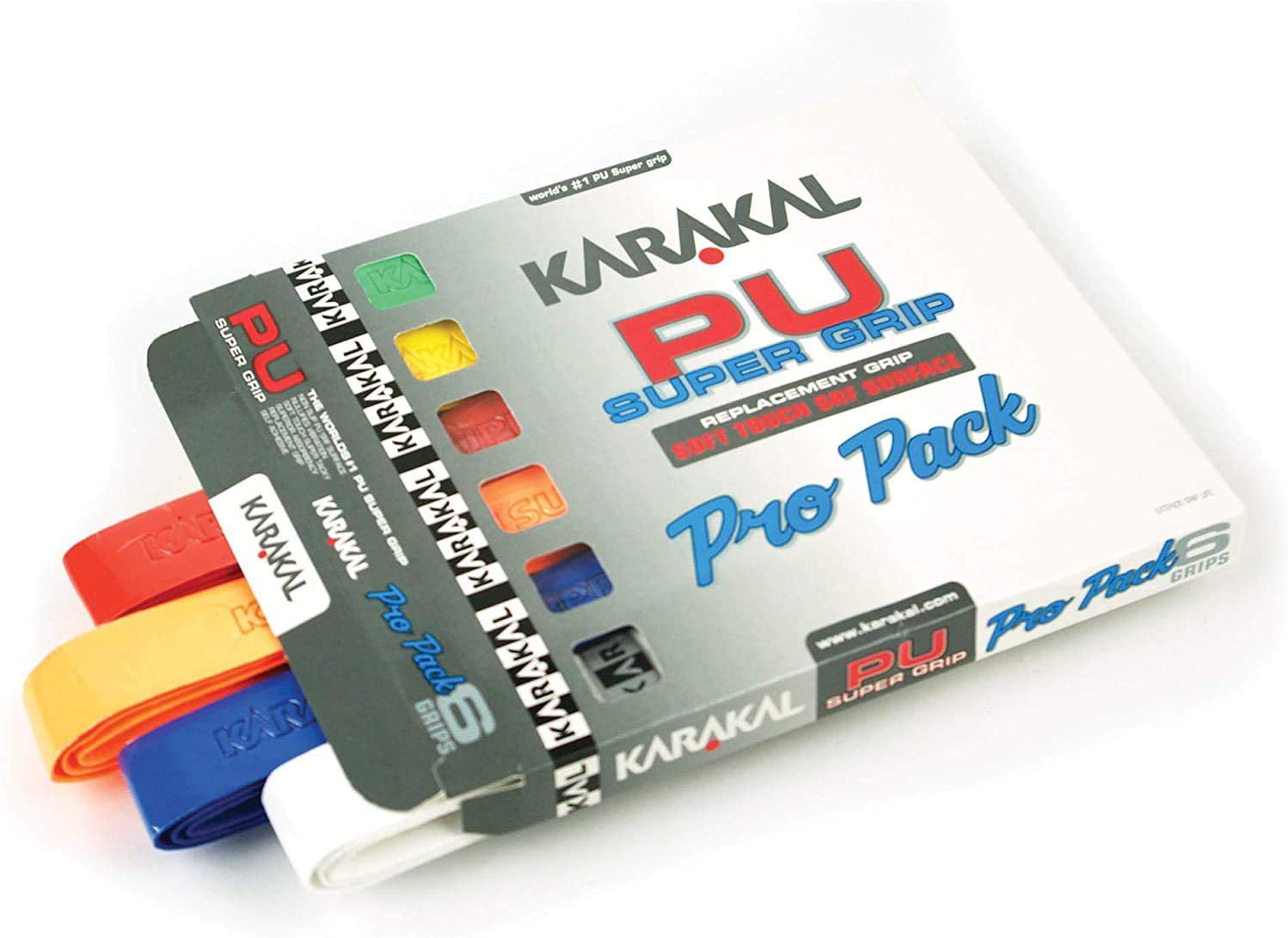 Karakal PU DUO Super Grip Various Colors pack of 2 