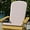 Cream, variant on Set of 2 Adirondack Chair Cushions - Cream Fabric Cushions - 2" Thick Padding - Indoor/Outdoor - Patio Chair Replacement Cushions