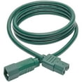 thumbnail image 2 of Tripp Lite 6ft Heavy Duty Power Extension Cord 15A 14 AWG C14 C15 Green 6', Green, 2 of 5