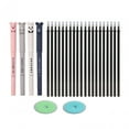 thumbnail image 2 of 20Pcs Erasable Pen Refills Kids School Writing Stationery for Business Home Black Ink, 2 of 9