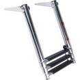thumbnail image 3 of 3 Step Boat Ladder, 304 Stainless Steel Telescoping Folding Pontoon Boat Ladder Dock Swim Ladder for Marine Boat Yacht, 3 of 5