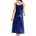 thumbnail image 2 of Admvng Nightgowns for Women V-Neck Sexy Sleeveless Solid Camisole Sleepshirts Dress S-XL, 2 of 2