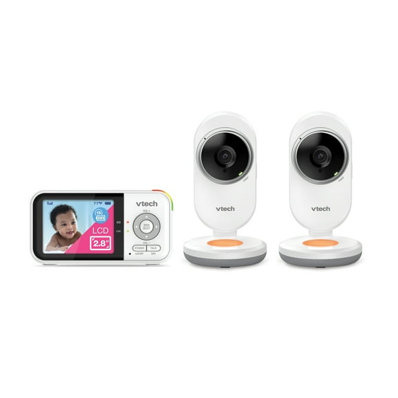VTech VM3254 Video Baby Monitor – 2.8″ LCD, Night-Light, Temperature Sensor & 1,000 ft Range