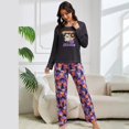 thumbnail image 5 of Pajamas 2 PC Set Halloween Flannel Pajama Long Sleeve Top With Pants Cozy Sleepwear Loungewear For Fall Winter Comfort, 5 of 9