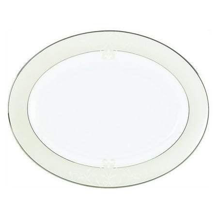 - Lenox Opal Innocence Scroll 16 in. Oval Platter