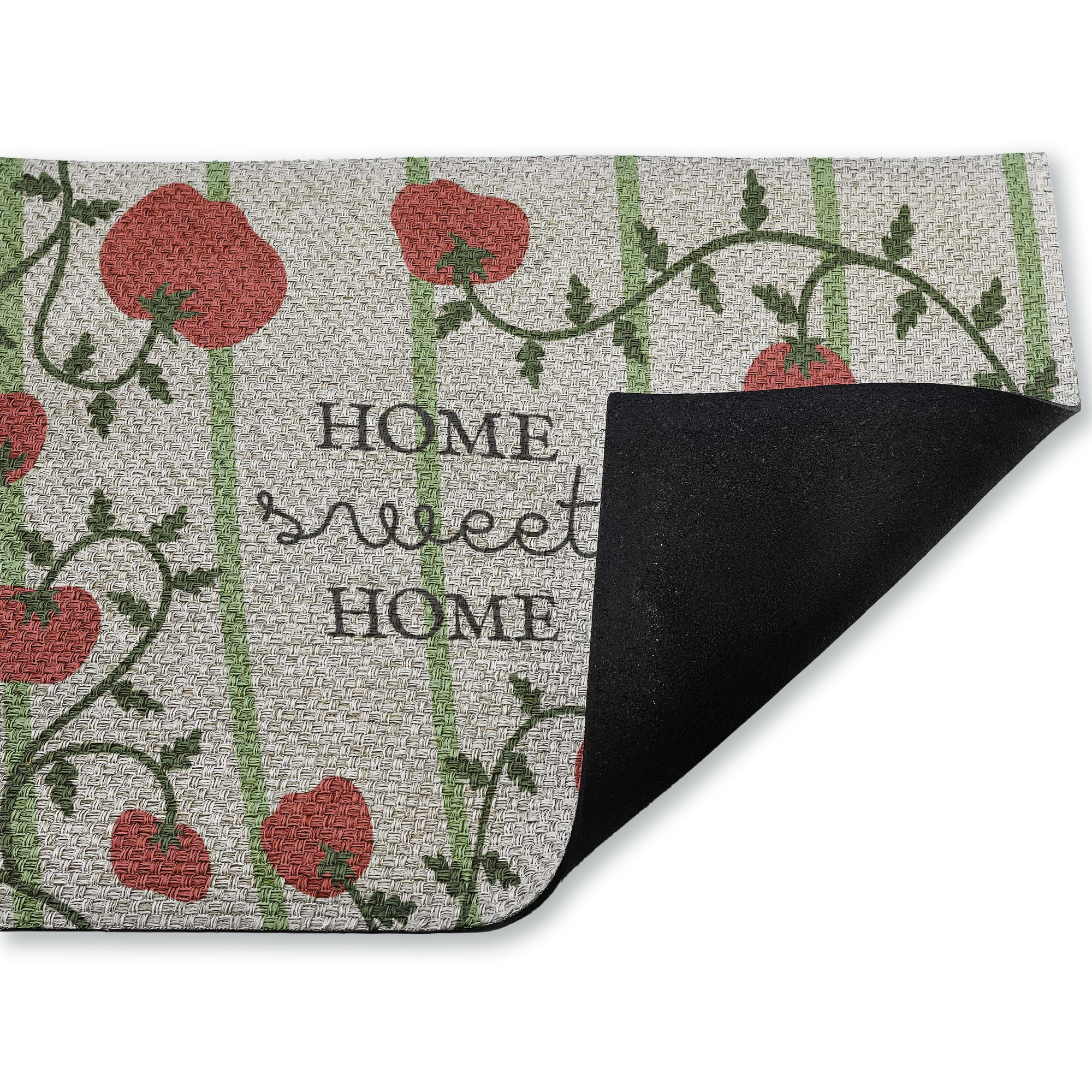 Stupell Industries Sweet Home Striped Tomatoes Printed Outdoor Imitation Sisal Floor Mat, design by Lil' Rue