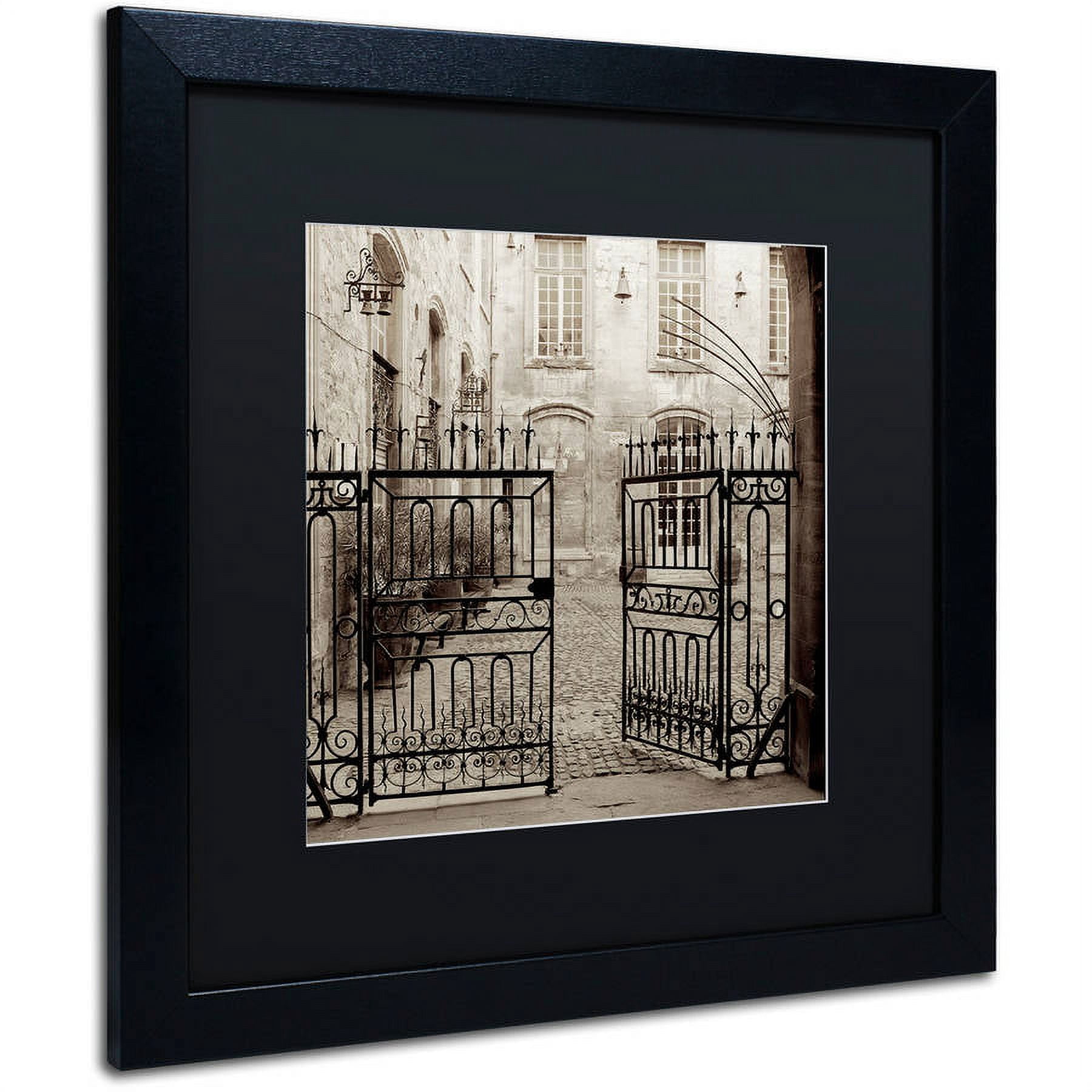 Trademark Fine Art "Avignon II" Canvas Art by Alan Blaustein, Black Matte, Black Frame